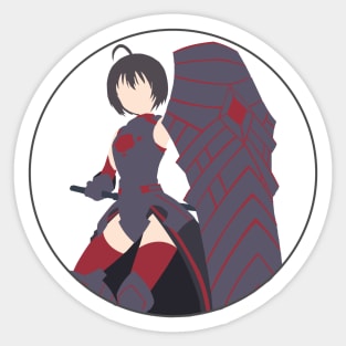 Bofuri Kaede Honjou (Maple) Minimalistic Illustration Sticker